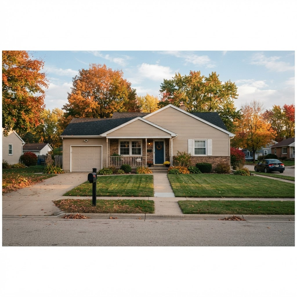 A professional inspecting the exterior of a home